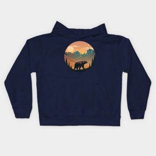 Bear in Forest Kids Hoodie